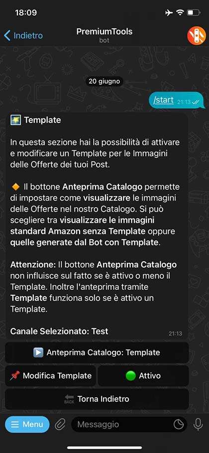 Sezione template per le immagini delle offerte Sezione per la personalizzazione delle immagini delle offerte con i template