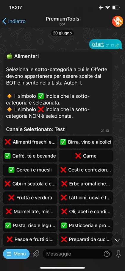Esempio sotto-categorie Amazon Esempio elenco sotto-categorie offerte Amazon